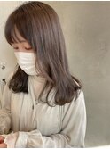 極細ハイライトで作るシルバーグレージュ