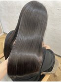 髪質改善艶グレージュ