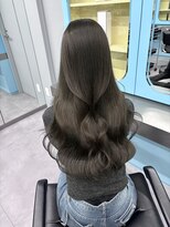 ノー バイ イオエ 西梅田(no. by ioe)&nbsp;ブリーチなしカラー/髪質改善/ミルクティーベージュ/小顔ヘア