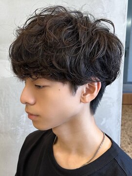 エリマ 横浜西口(elima) 横浜西口フェザーパーマシャドウパーマセンターパートウルフ緩め