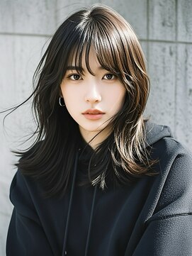 エイチ ウルフカット 大阪梅田(811) 前下がりボブオリーブグレージュロングウルフ外ハネボブ成人式