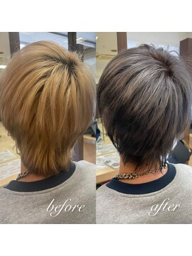 美容室ステラ 東大宮店 エンドカラーウルフ