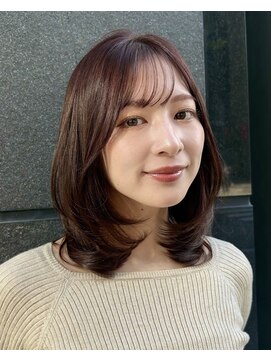 ガーデン 銀座(GARDEN) ミディアムレイヤーカット/似合わせカット/チョコレートカラー