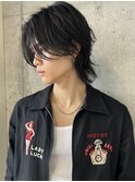 ウルフ/学生/センターパート/レイヤー/池袋メンズカット