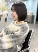 *顎下2センチ内巻きボブ切りっぱなしボブ*