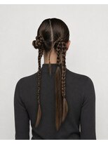 ウィールール 札幌店(WE RULE) 編み込みツインの個性派ヘアセット