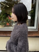 ソエラ(Soera)&nbsp;秋におすすめダークラベンダーグレージュ/レイヤーボブ
