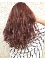 ノア ヘアデザイン 町田店(noa Hair Design)&nbsp;ウェーブ×チェリーレッド