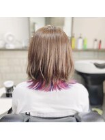 櫛の屋&nbsp;トオル　インナーカラー★ユニコーン★ピンクパープル