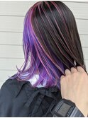 バイオレットグラデーション　インナーカラー
