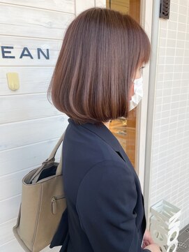 オーシャン(Ocean) ［OCEAN　Hair&Life]ミニボブ☆カールボブ☆ラベンダーカラー☆