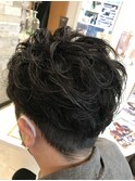 癖毛風ランダムパーマ