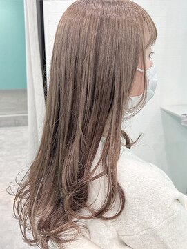 ドライブアンドビジョン 池袋(Drive&Vision) アッシュオリーブ/レイヤーロング[池袋縮毛矯正/髪質改善]