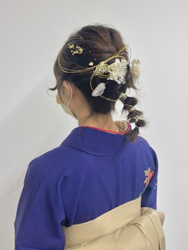 ベルクープス 天王寺店(Belle Coupes) 【BelleCoupes】岡本真由美 袴着付けヘアセット ボブヘアセット