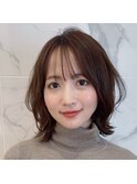 ブルベイエベ◎垢抜けシースルー☆愛されミディアム　新宿代々木
