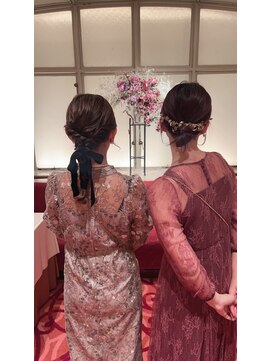 ローカル 赤坂(Local) 編みおろし×ルーズなシニヨン