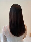 インナーカラーイヤリングカラーブリーチ髪質改善トリートメント