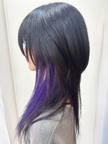 アルファ インタラクティブ エム フラワー(ALUFA interactive.M Flower)&nbsp;20代30代大人可愛いインナーカラーウルフカットラベンダーカラー