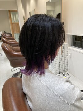 ファスナーグランデ(fustener grande) インナーカラー　パープル