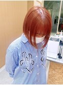say.ベビーピンクオレンジブラウンショートミニボブ表参道青山
