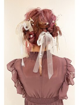 キバ(kva) ▽□□▽ピンク×ヘアセット