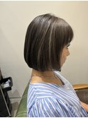 シルバー　バレイヤージュ