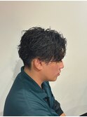 フェザーショート×フェザーパーマ