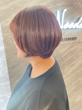 ニーズ バイ ワンコンセプト(Needs by ONE CONCEPT) 前下がり/ショートボブ/顔まわりカット/前髪カット/韓国ヘア