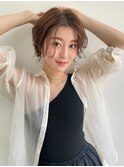 ♪ミニウルフレイヤーカット顔周り前髪韓国ショートボブ/池袋