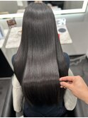 ロングヘアーグレージュ髪質改善 松阪美容室
