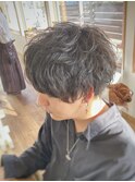 【山本智文】ニュアンスパーマメンズショート