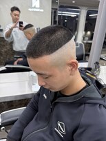 ニコ トウキョウ ロジック(nico TOKYO Logic) スキンフェードスパイキーショートパーマ短髪刈り上げ