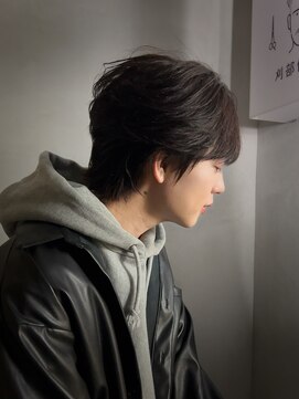 刈部倶楽舞 シースルーマッシュ × 毛流れパーマ【朝久】