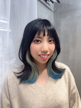 ネウィ 梅田(newi) 【yuko】インナーエンドカラー × くびれレイヤー