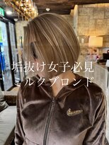 ヴォア(VOA)&nbsp;VOA☆垢抜けカラー！ブリーチで作るミルクブロンド