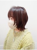 30代40代50代おすすめ マッシュウルフ×顔周りしっかりレイヤー
