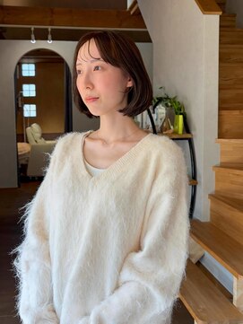 サロンエフ(salon f) ベージュブラウン×ボブ