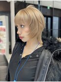 レイヤーボブ×ブロンドベージュ[吉祥寺]