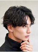 ルーズパーマシャドウパーマ波巻きスパイラルパーマメンズパーマ