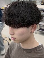 メンズサロン ノード 栄(men’s salon NODE)&nbsp;波巻きスパイラル栄レイヤーマッシュスタイル