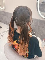クラン 北新地店(Clan)&nbsp;リボンツインテール/北新地ヘアセット