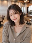 ナチュラルボブ/小顔ヘア/骨格補正