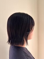 エクファ ヘア リゾート 大津 瀬田店(ex-fa hair resort)&nbsp;ミルクティーブロンド/ダークブルー/デジタルパーマ/大津/瀬田
