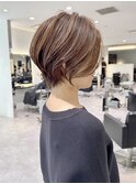 40代50代60代絶壁補正ショート白髪ぼかし銀座大人な丸みくびれ井