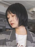 くびれボブミニボブレイヤーボブひし形