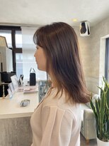 ヘアアンドメイク アリス(hair&make ALICE produce by COLT)&nbsp;ミディアム　透け感のあるブラウン
