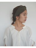 【studio ett】簡単アレンジ☆　ヘアターバン