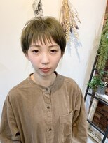 ヘアサロンオーケストラ(HAIR SALON ORCHESTRA) 福山 カジュアルなショート オリーブベージュ 《ORCHESTRA》