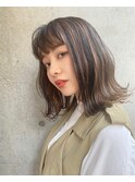 【心斎橋/あきら】ブリーチオンカラー アンブレラカラーボブ