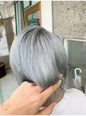 ダブルカラー☆シルバーアッシュ